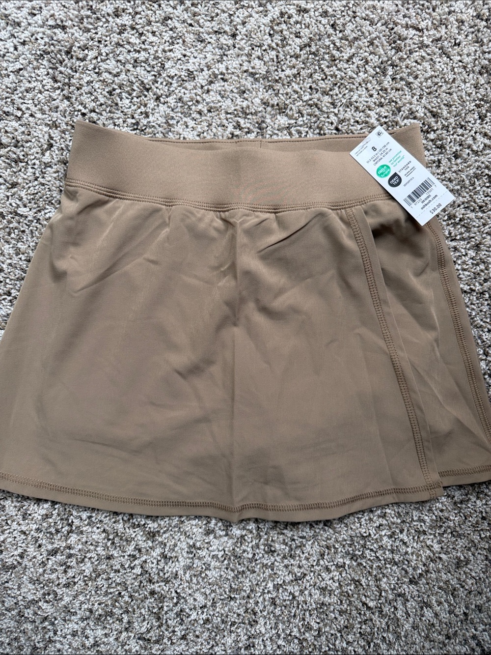 NWT OshKosh B'gosh Girl's Taupe/Tab/Khaki Skater Skort size 8